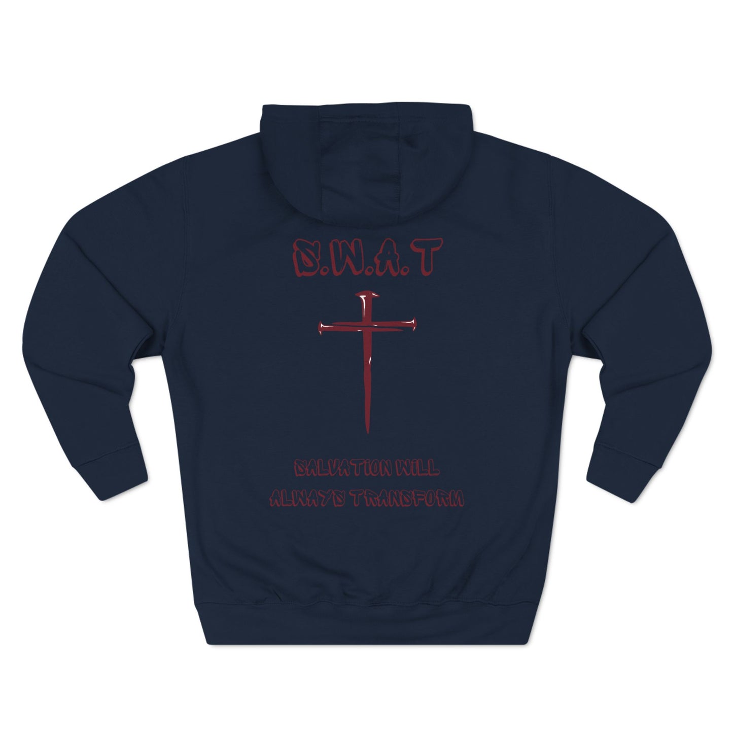Swat Christian Marron Words Hoodie