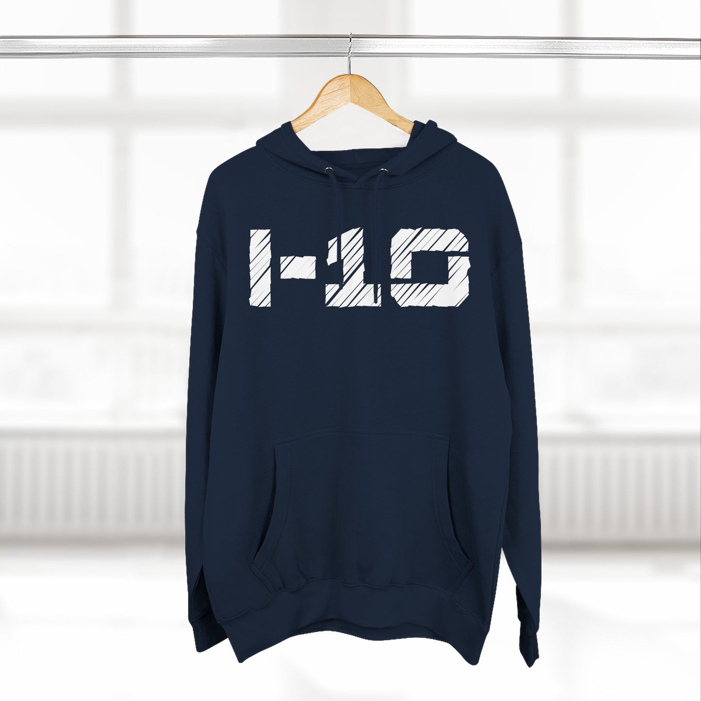 Adult I-10 Christian White Words Pullover Hoodie