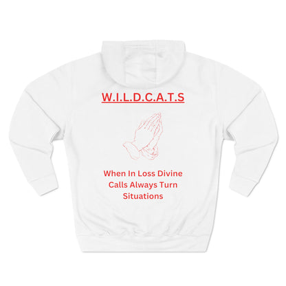Wildcats Christian Red Letters & Picture Hoodie