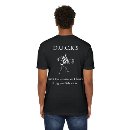 Adult DUCKS Christian White Premium Tee