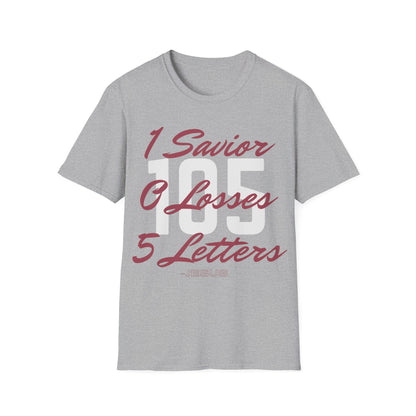 Adult 105 Christian Marron and White Letters