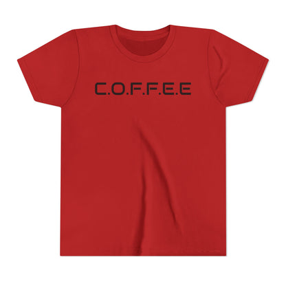 Youth Adult Coffee Christian Black Words Only