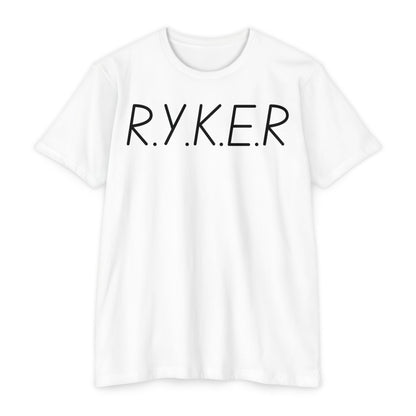 Adult RYKER Christian Black Letters Premium Tee