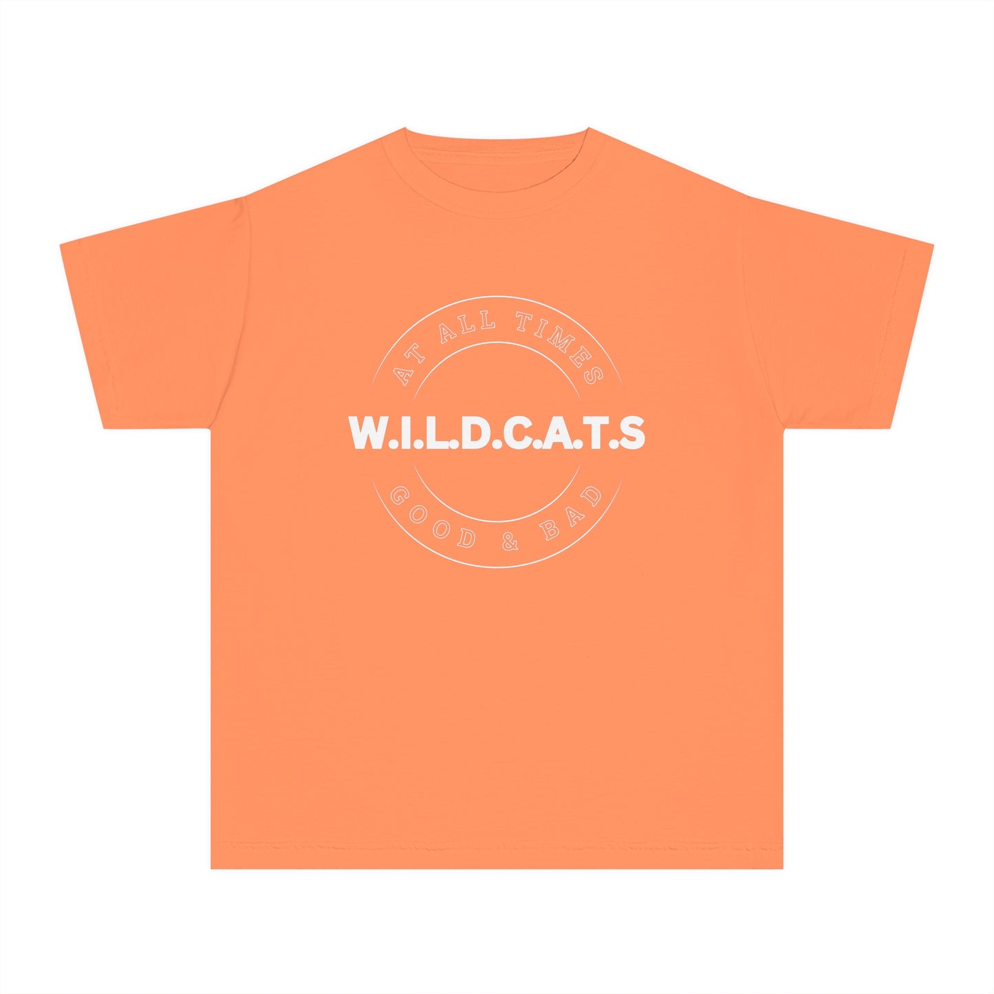 Youth Wildcats Christian White Letters & Picture