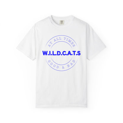 Wildcats Christian Blue Letters & Picture