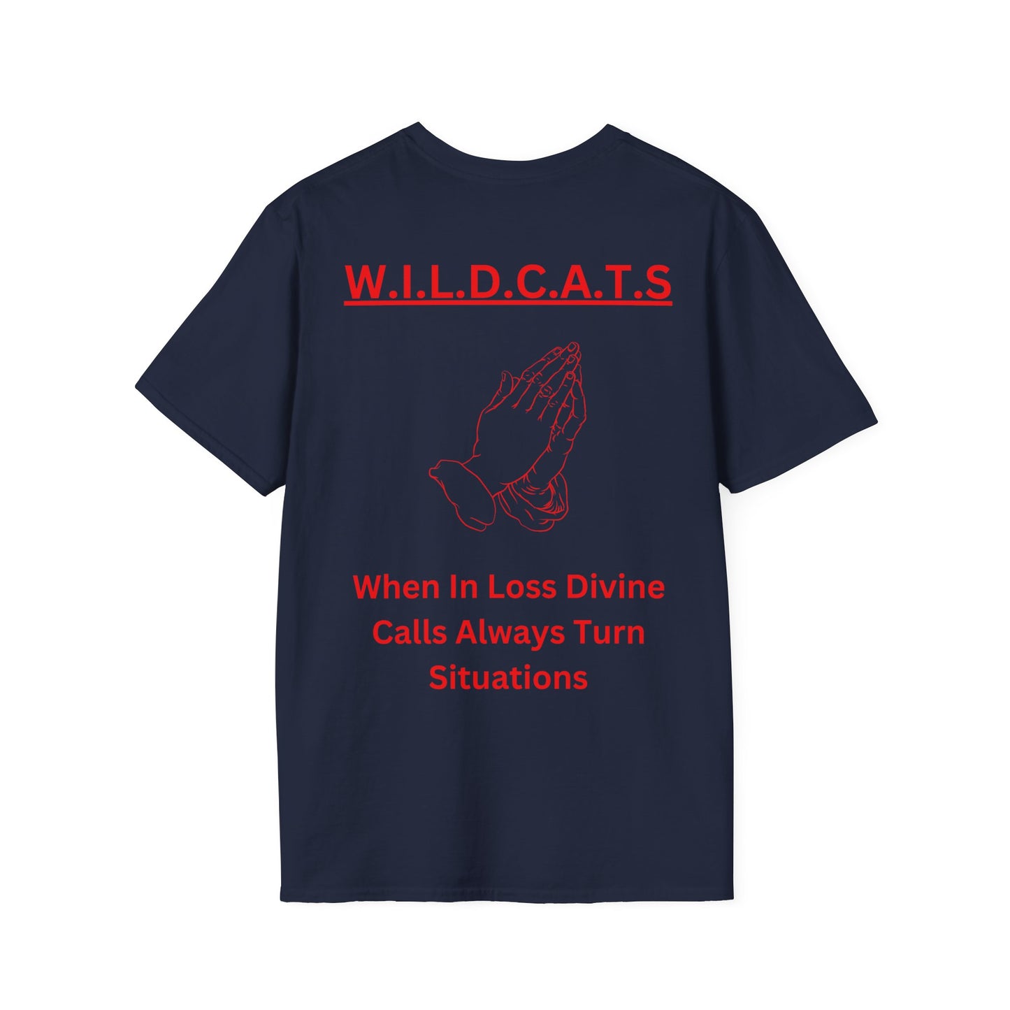 Wildcats Christian Red Letters & Picture