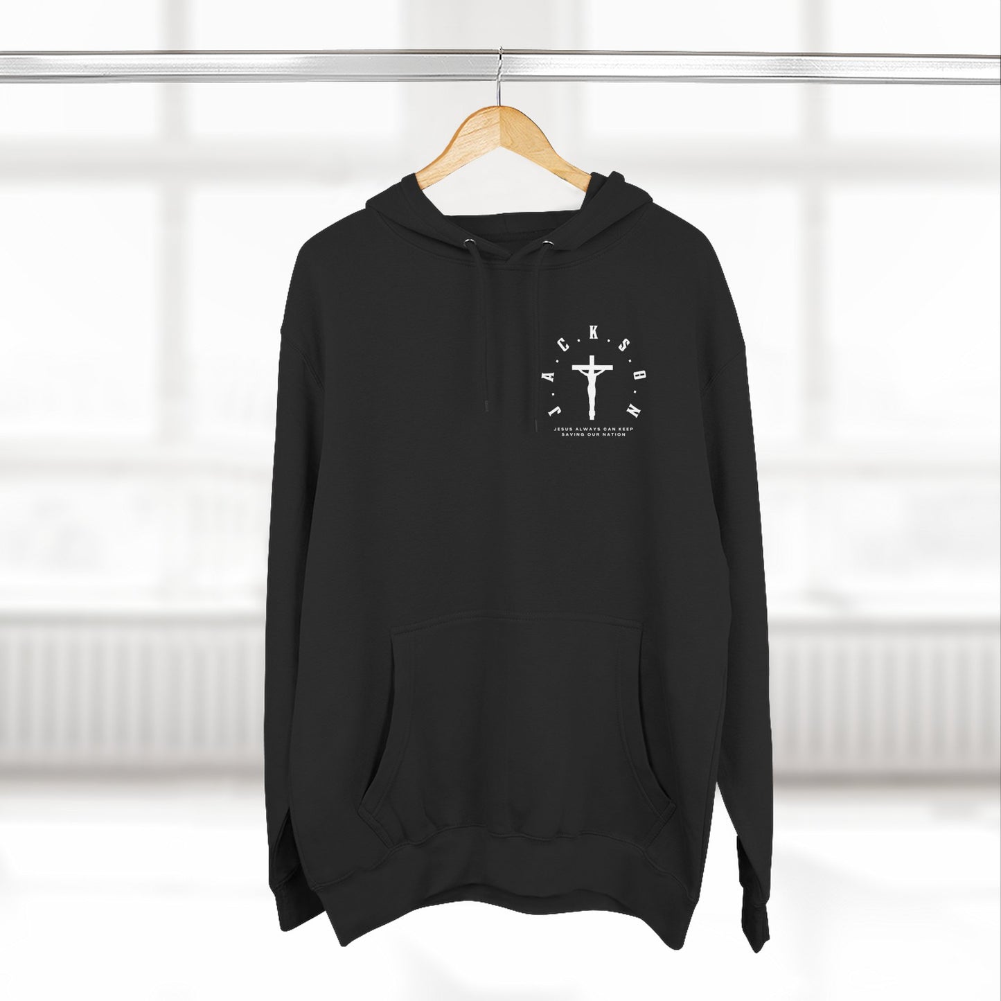 Adult Jackson White Pullover Hoodie