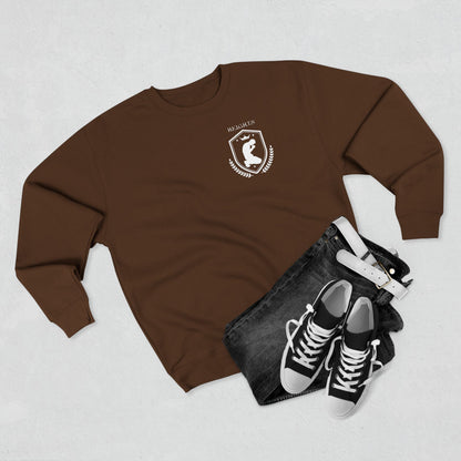 Heights Christian White Letters & Image Crewneck