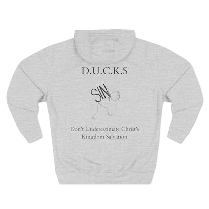 Ducks Christian Black Words Hoodie
