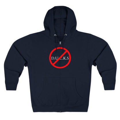 Ducks Christian White Words Hoodie Zipper