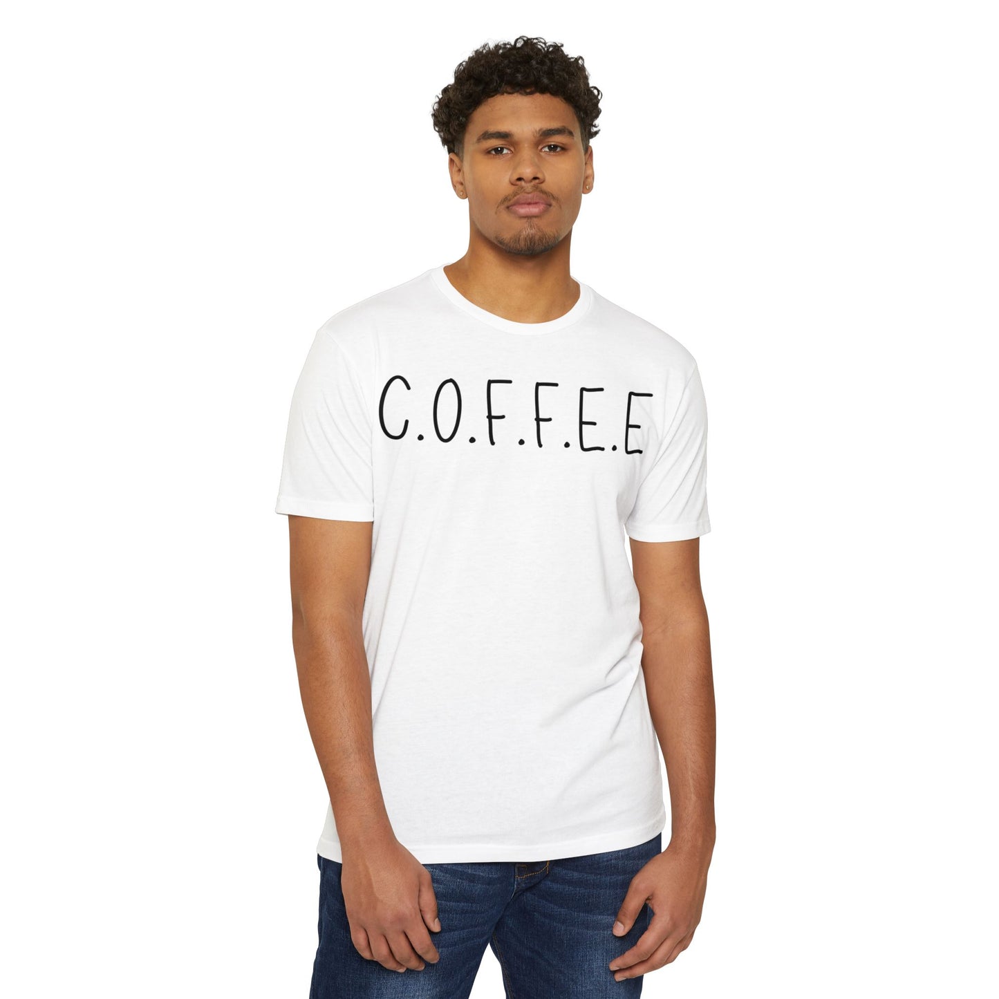 Adult Specialty Coffee Christian Black Words & Men Image Premium Tee