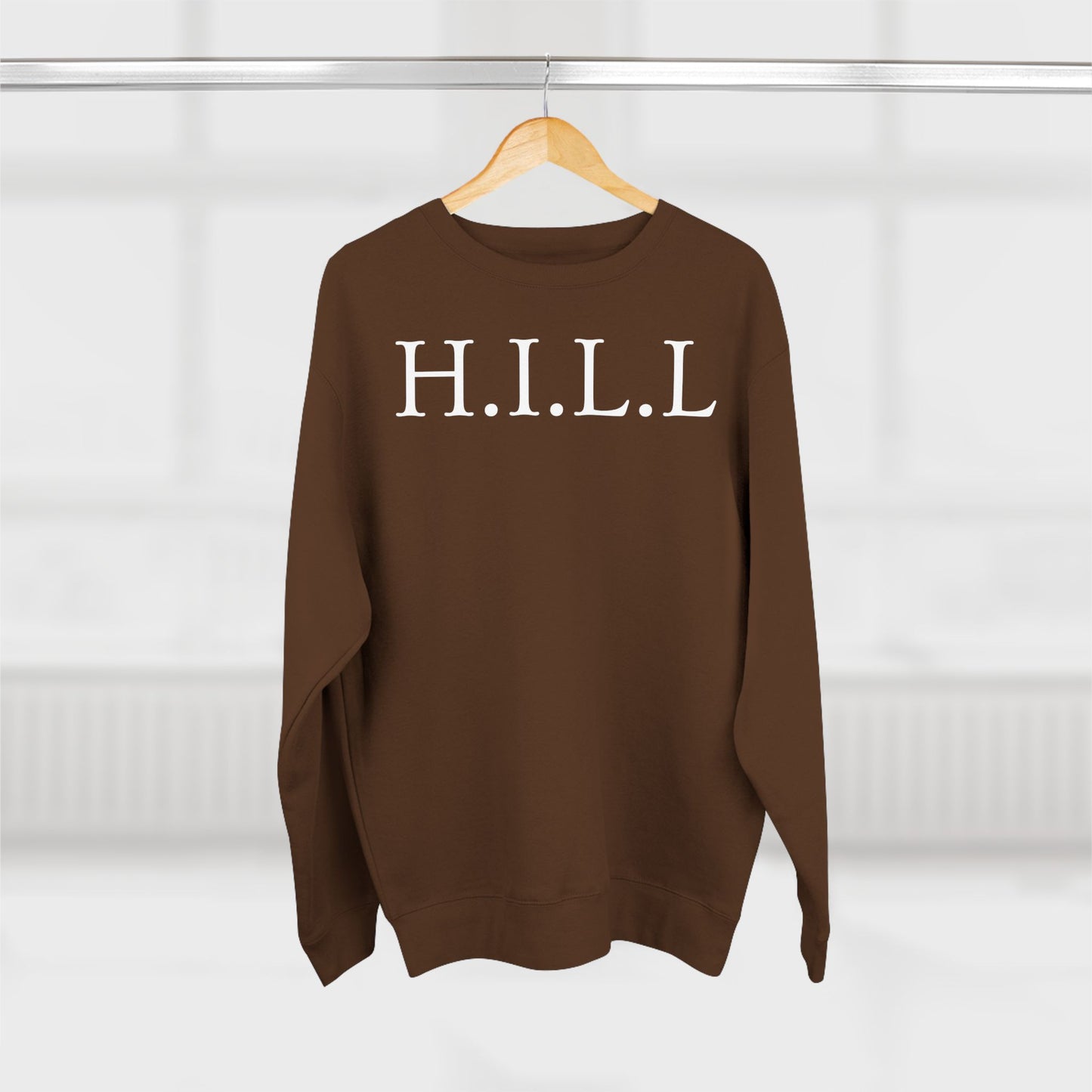 Adult Hill Christian White Words Crewneck