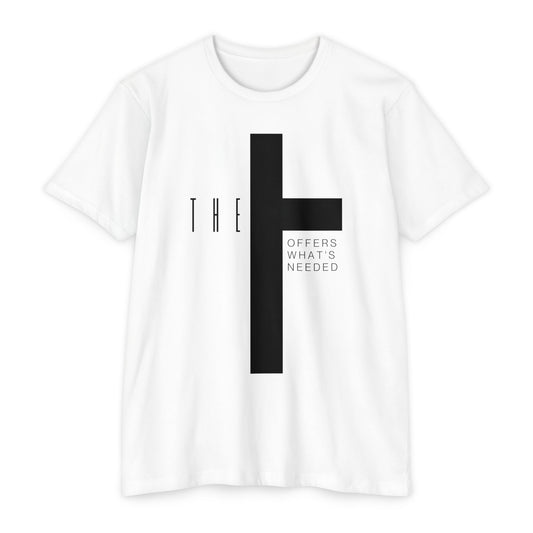 Adult T-Town Black Cross & Letters Premium Tee