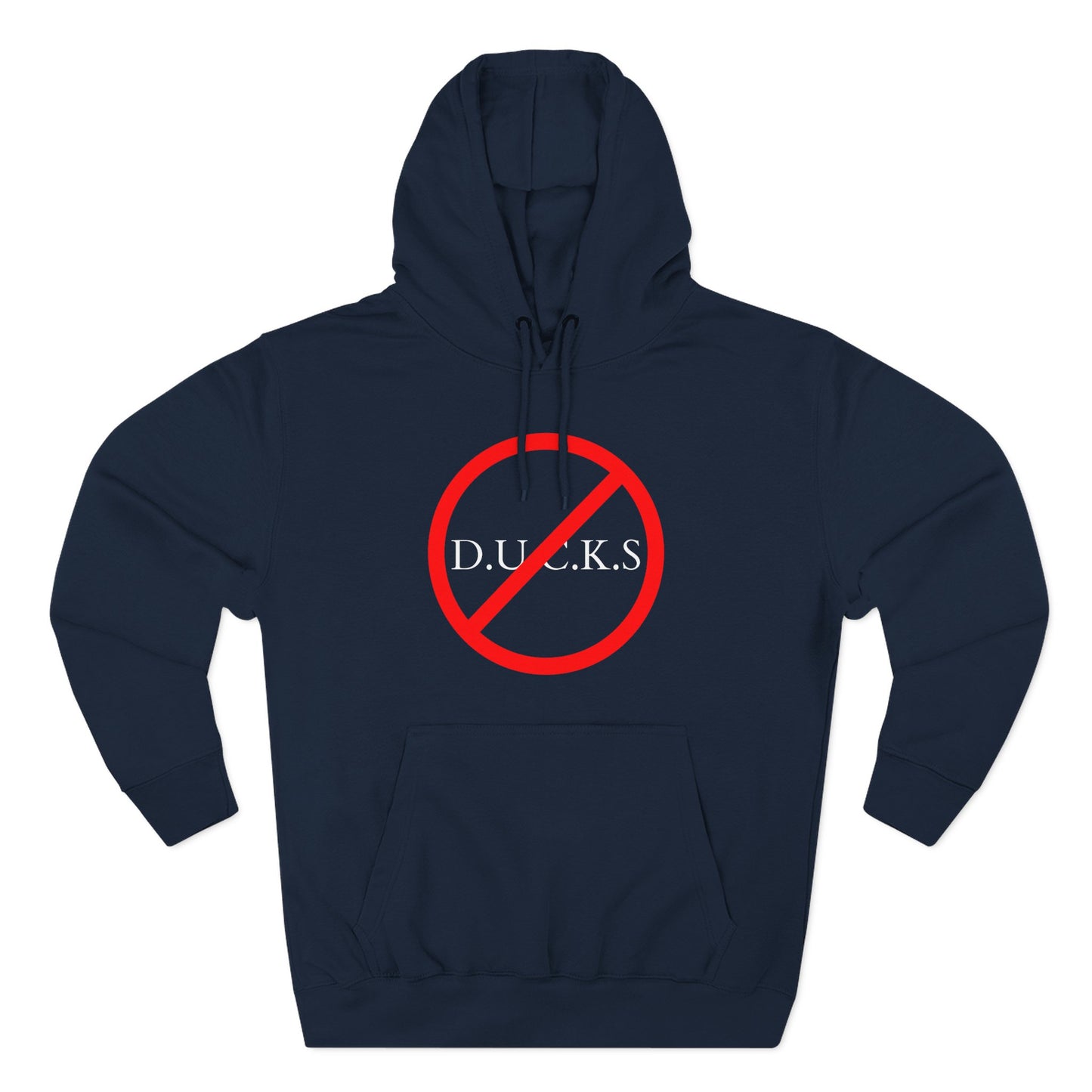 Adult Ducks Christian White Words Pullover Hoodie