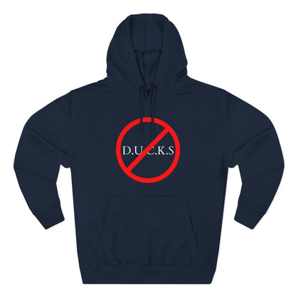 Adult Ducks Christian White Words Pullover Hoodie