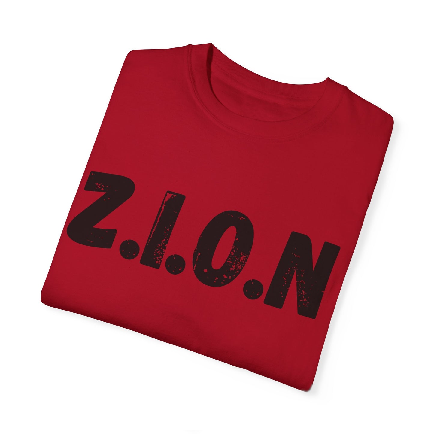 Adult Zion Black Words & Image