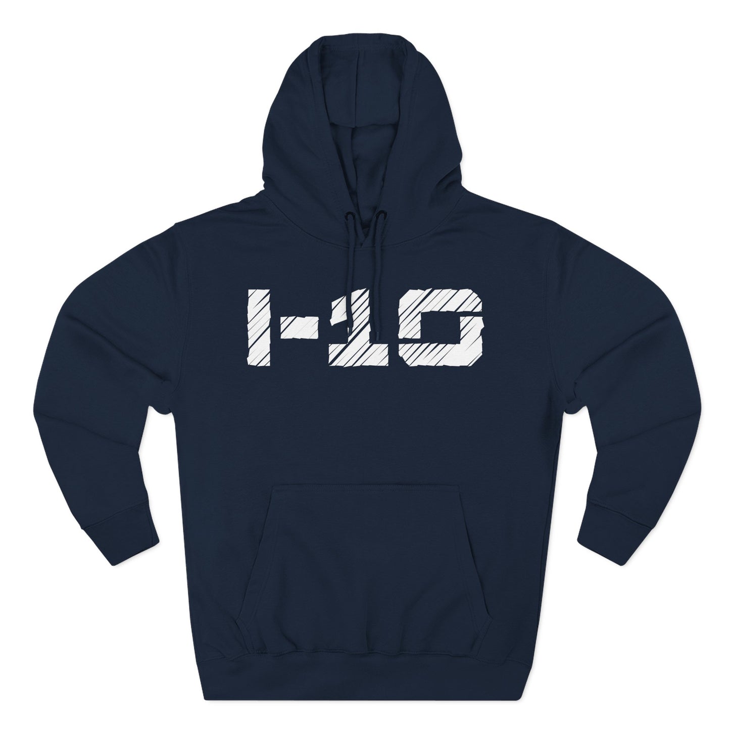 Adult I-10 Christian White Words Pullover Hoodie