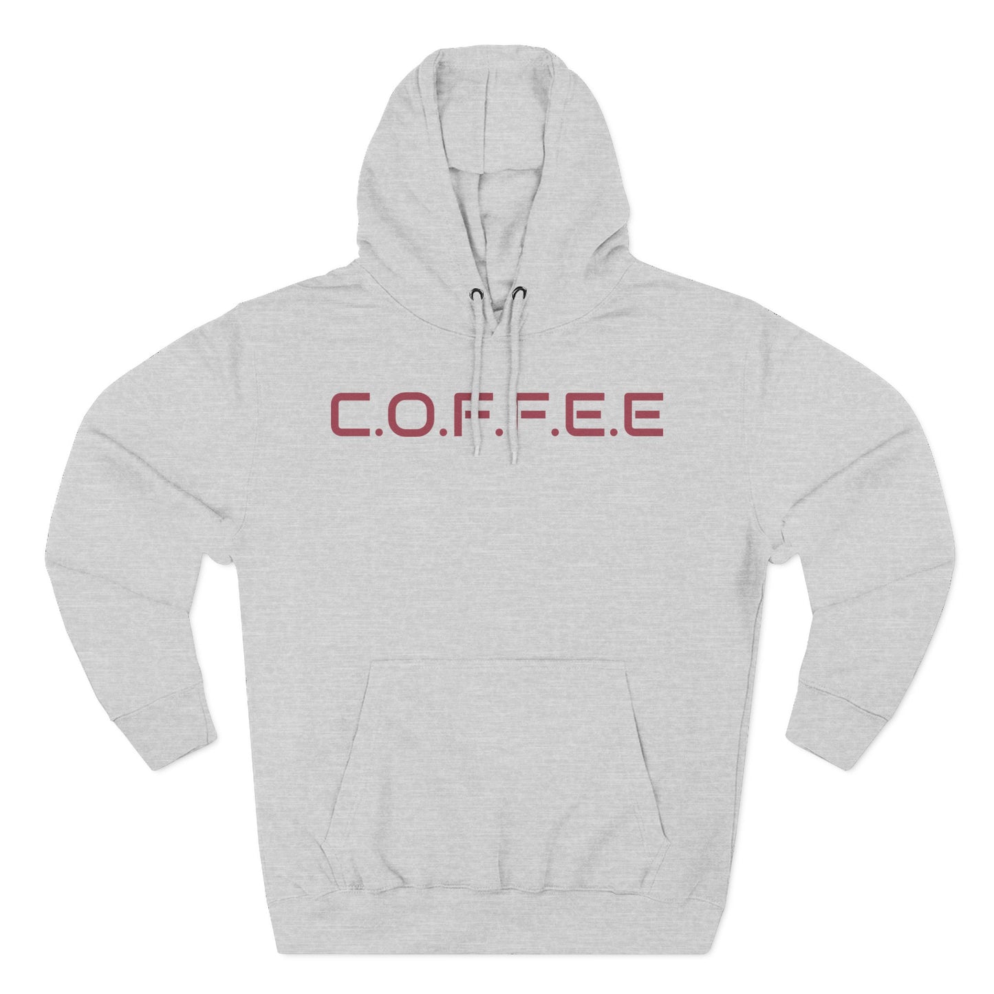 Adult Coffee Christian Marron Words Only Hoodie