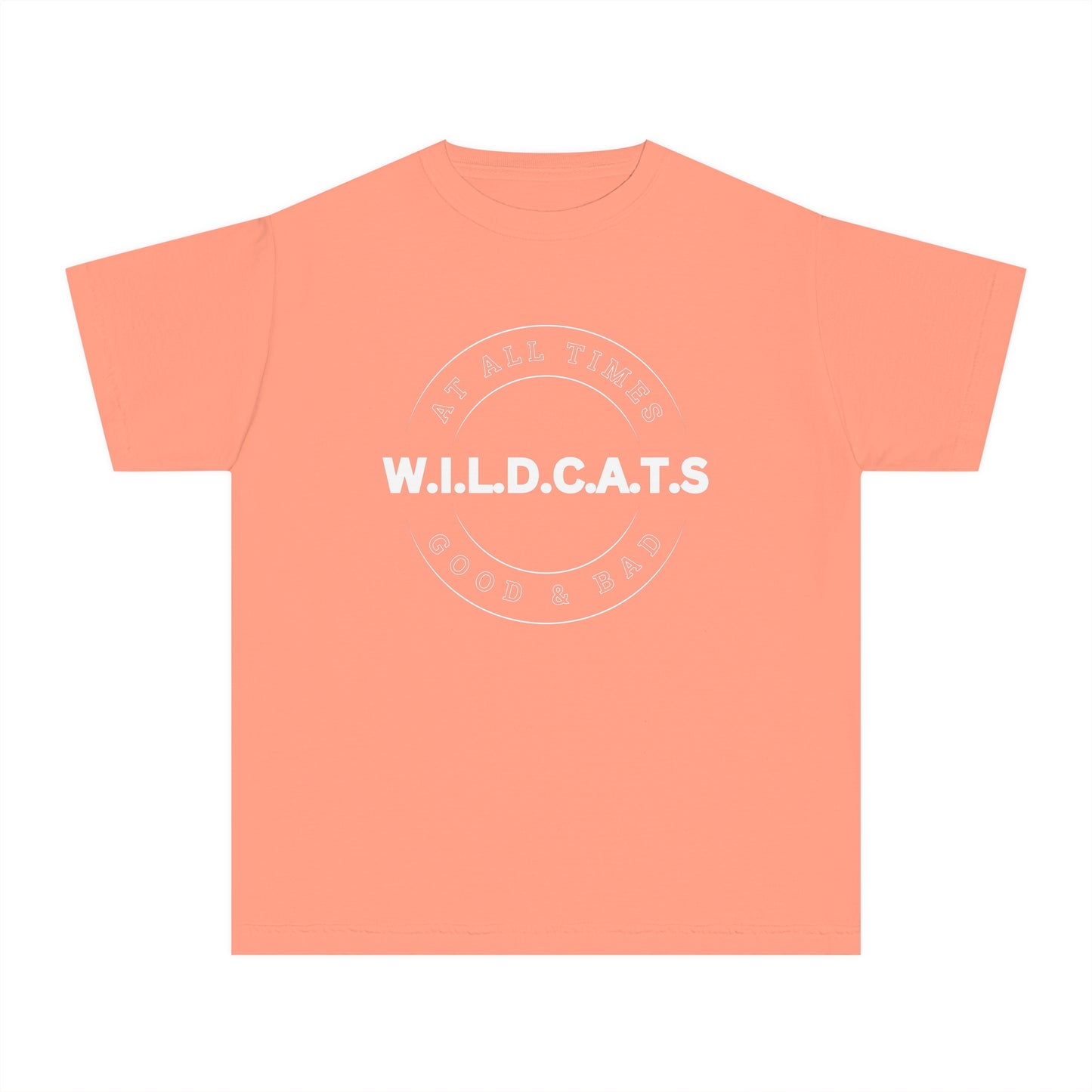 Youth Wildcats Christian White Letters & Picture