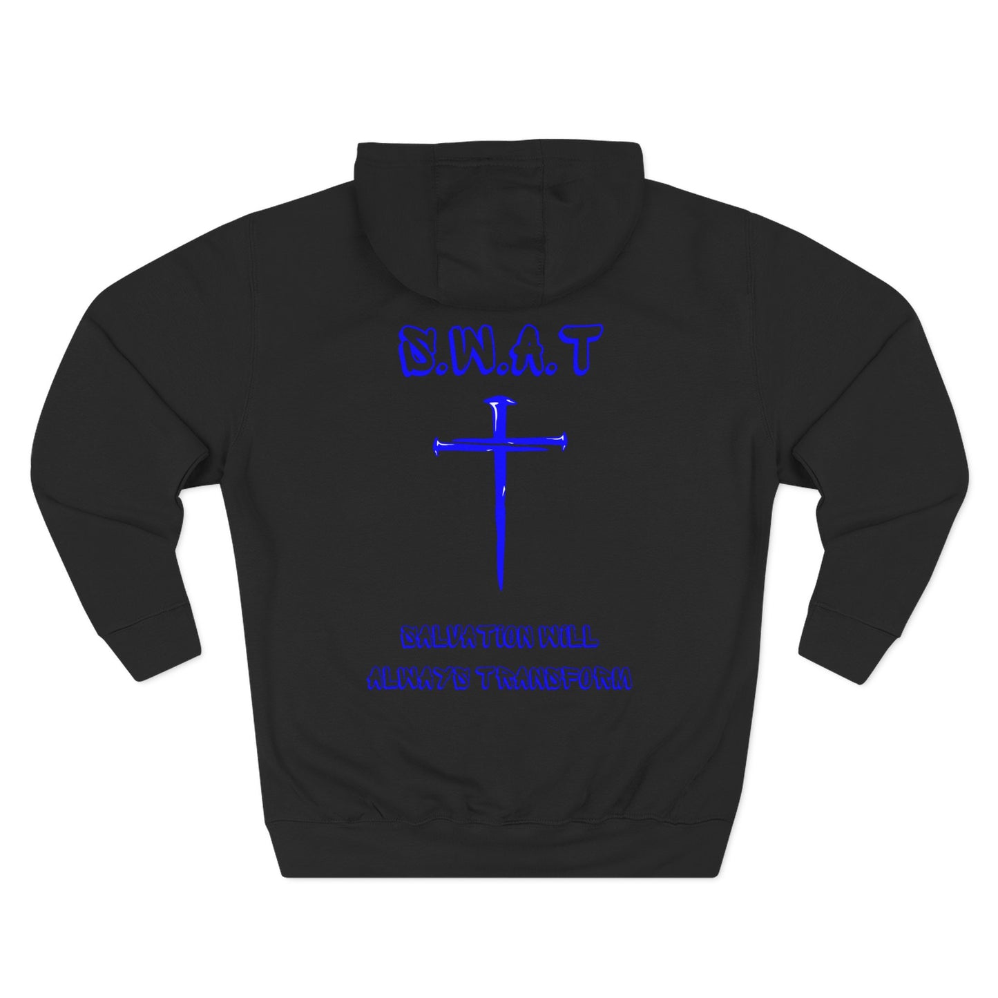 Swat Christian Blue Words Hoodie