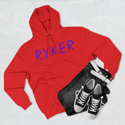 RYKER Christian Blue Letters Hoodie