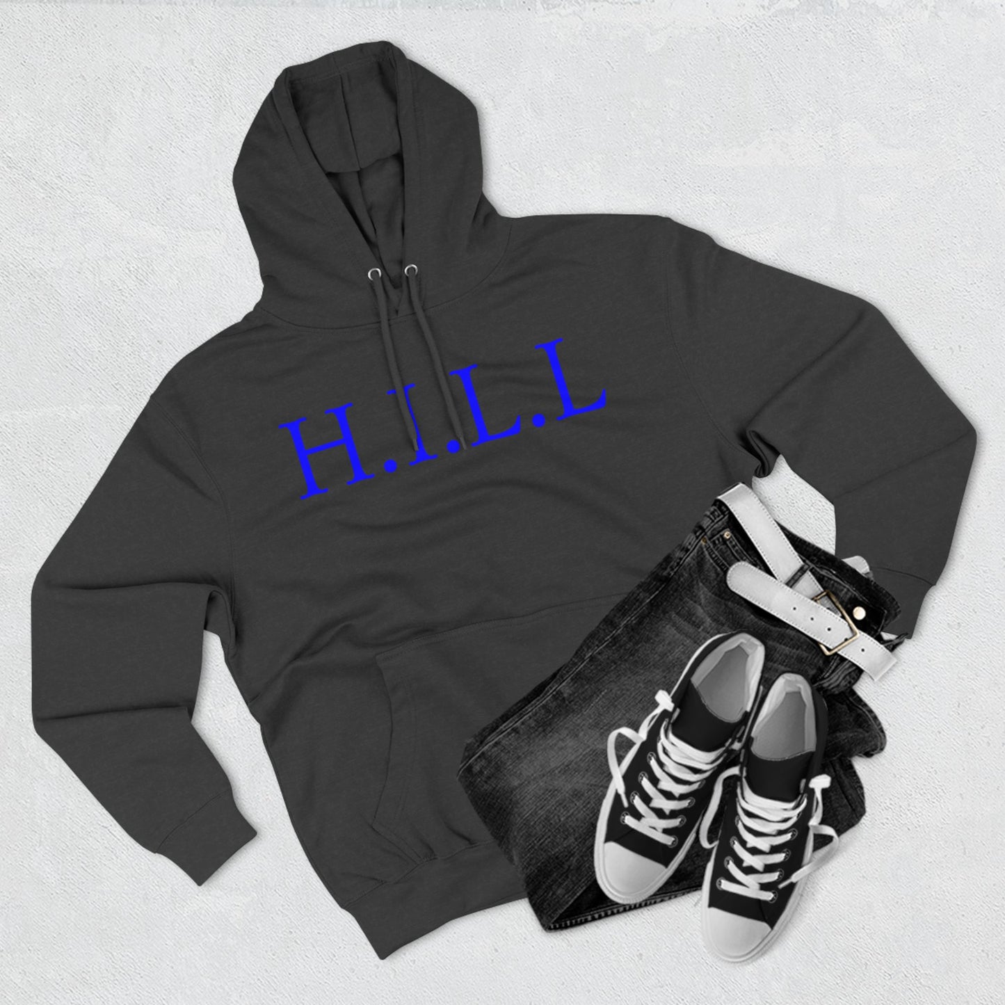 Hill Christian Blue Words Hoodie
