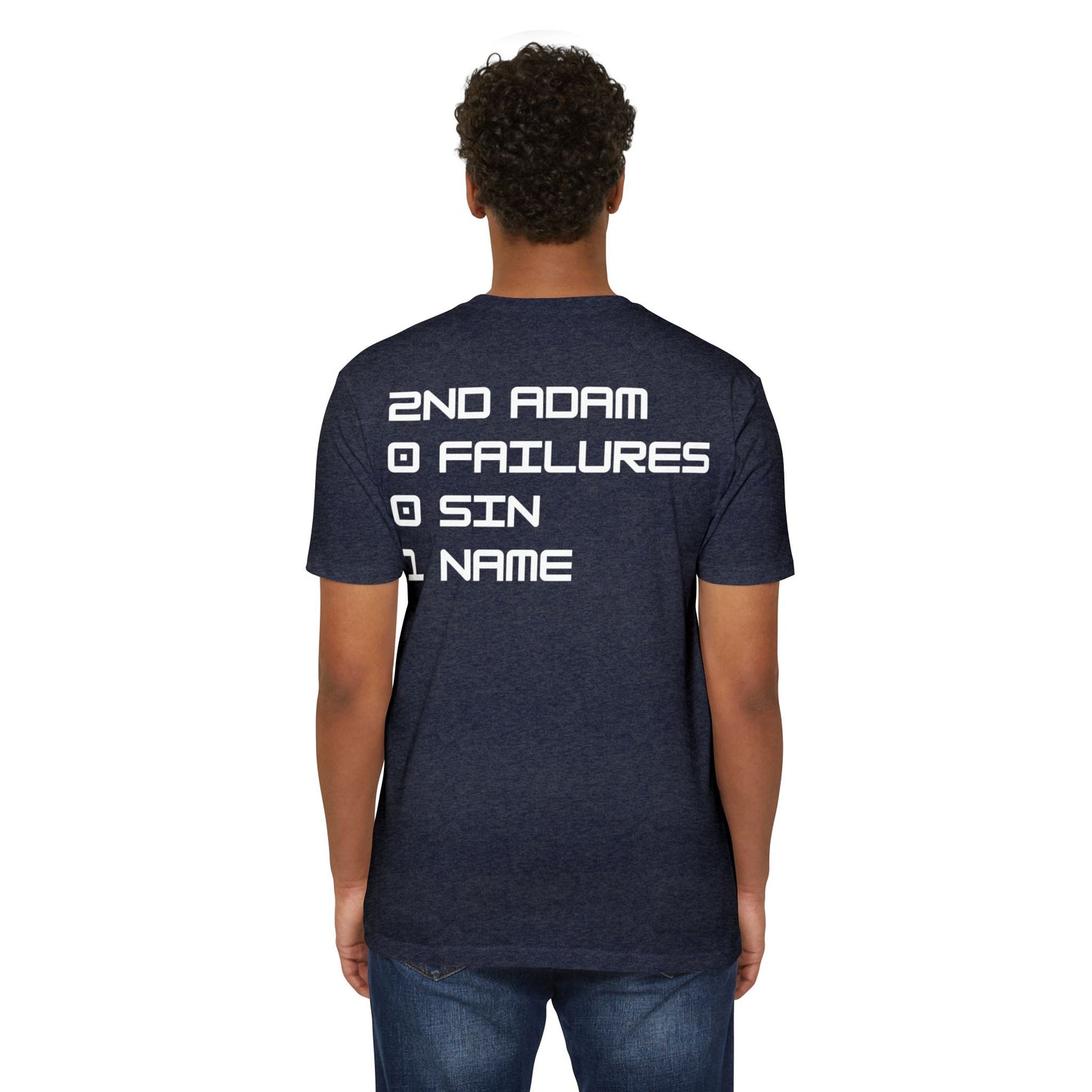 Adult 2001 Christian White Words Premium Tee