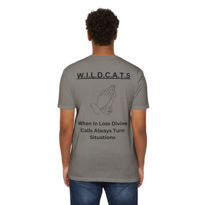 Wildcats Christian Black Letters & Picture