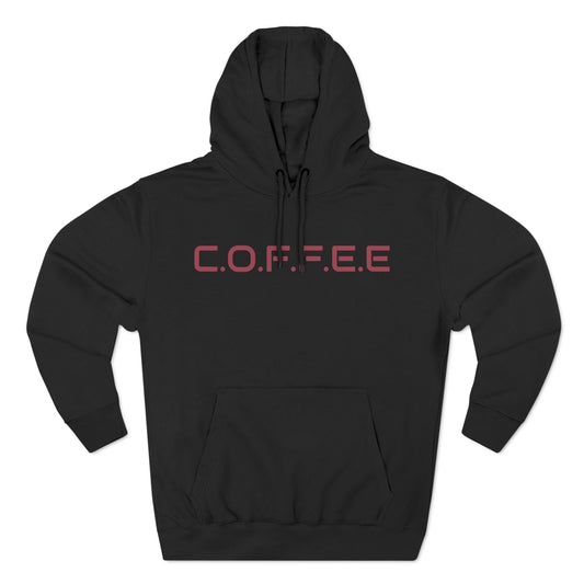 Adult Coffee Christian Marron Words Only Hoodie