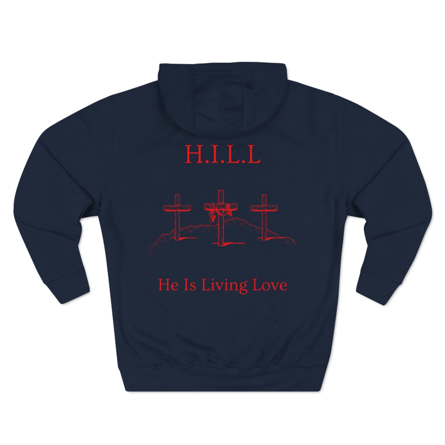 Hill Christian Red Words Hoodie