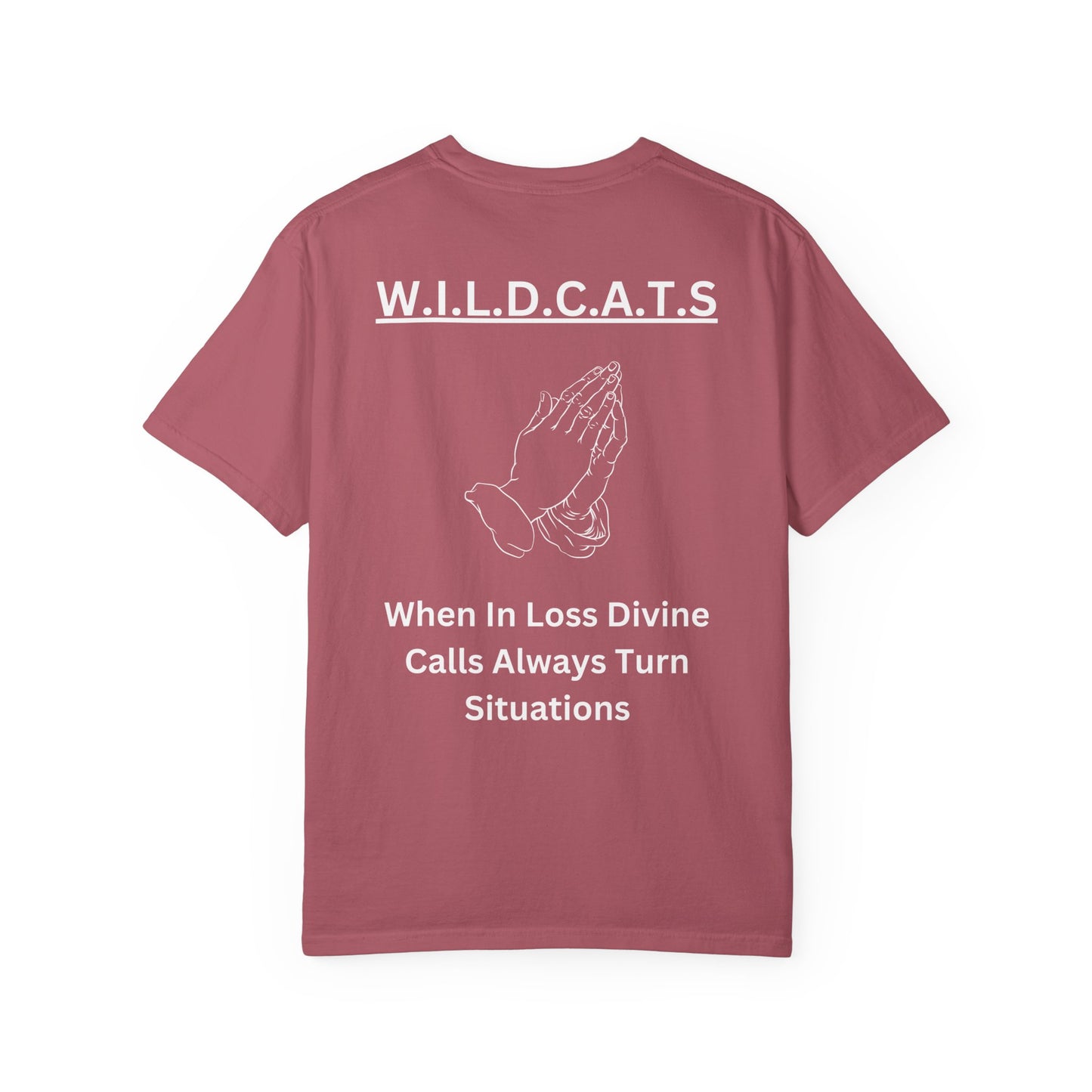 Wildcats Christian White Letters & Picture Specialty