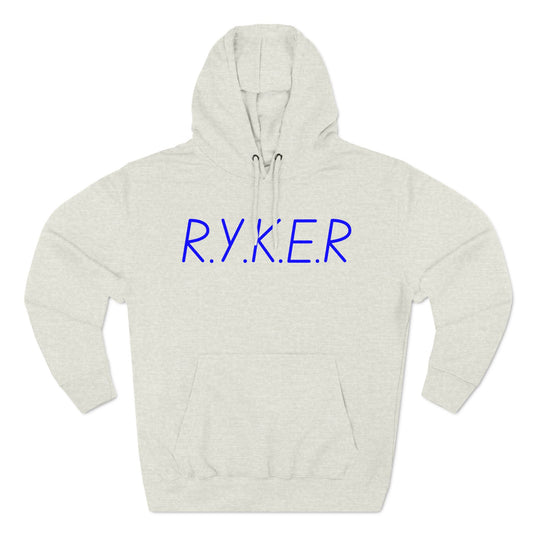 RYKER Christian Blue Letters Hoodie