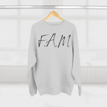 Adult Fam Black Words Crewneck