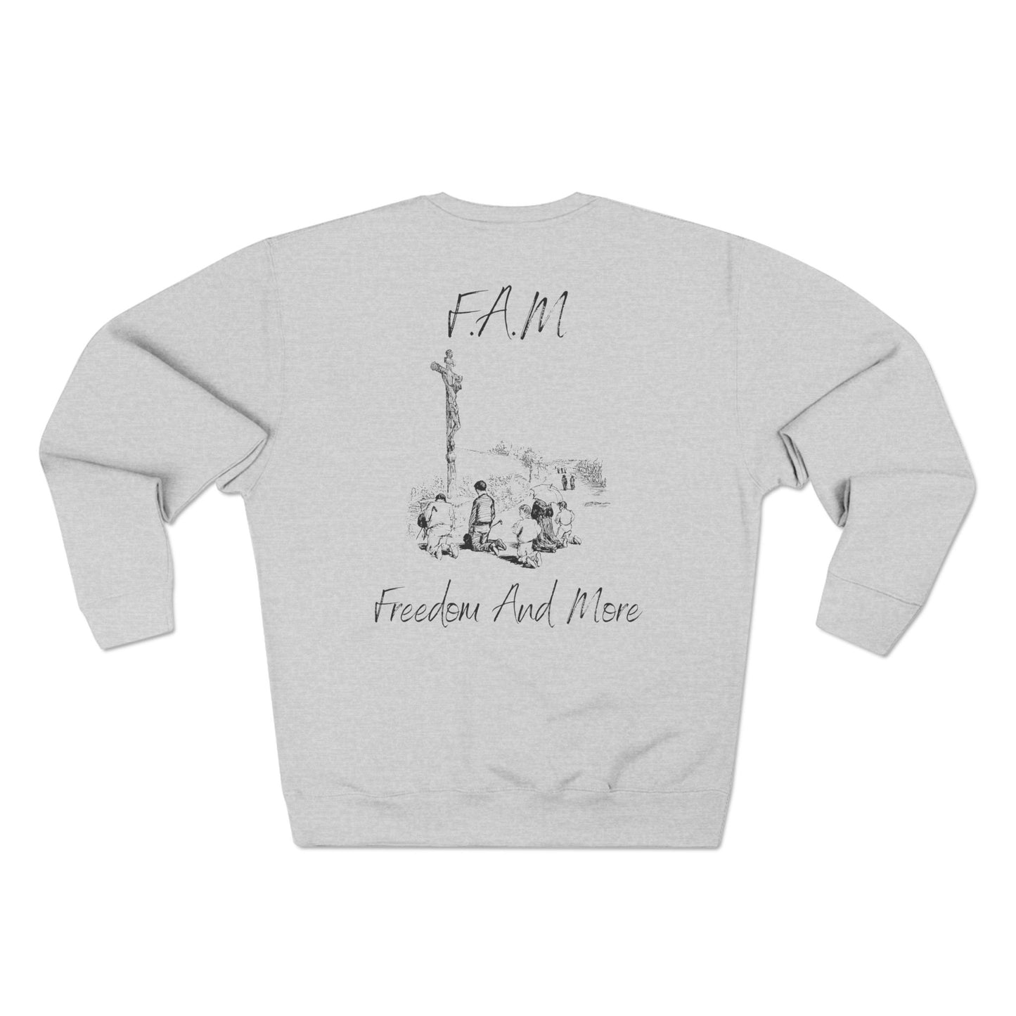 Adult Fam Black Words Crewneck
