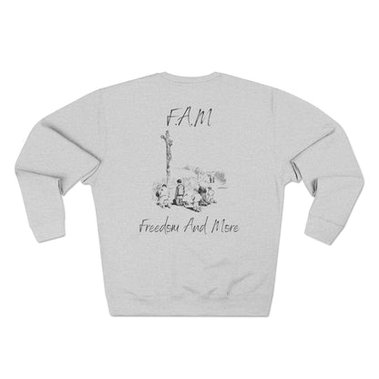 Adult Fam Black Words Crewneck