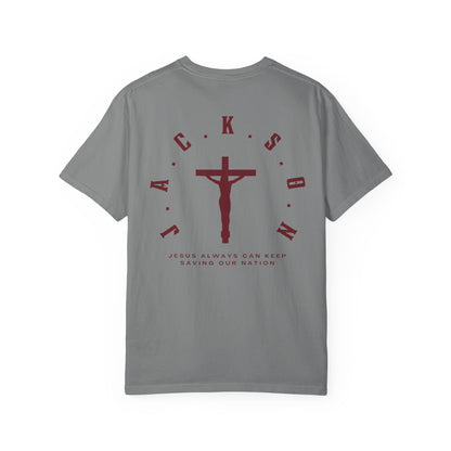 Jackson Believing Christian Marron Letters & Cross