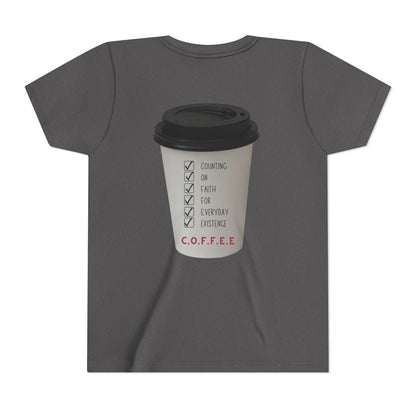 Youth Adult Coffee Christian White Letters & Image