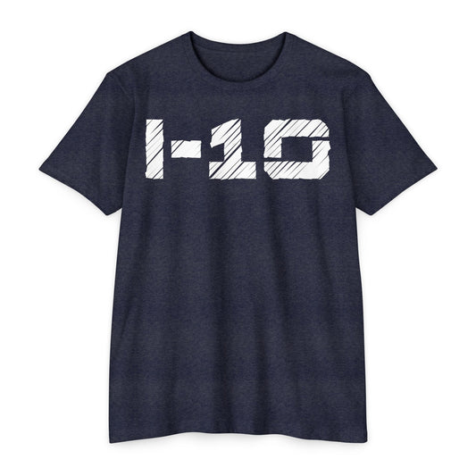 Adult I-10 Christian  White Words Premium Tee