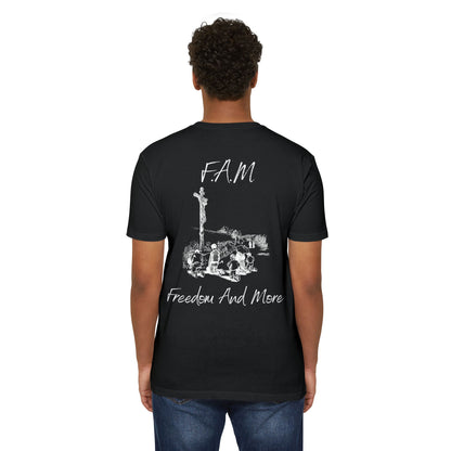 Adult Fam Christian White Letters & Image Premium Tee