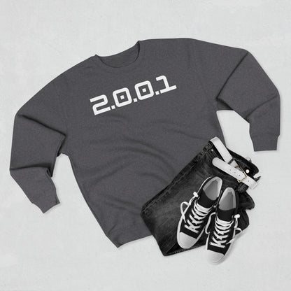 Adult 2001 Christian White Words Crewneck