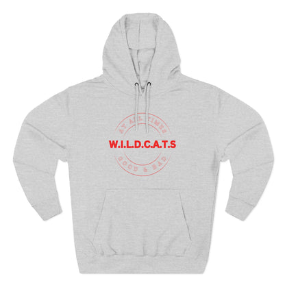 Wildcats Christian Red Letters & Picture Hoodie