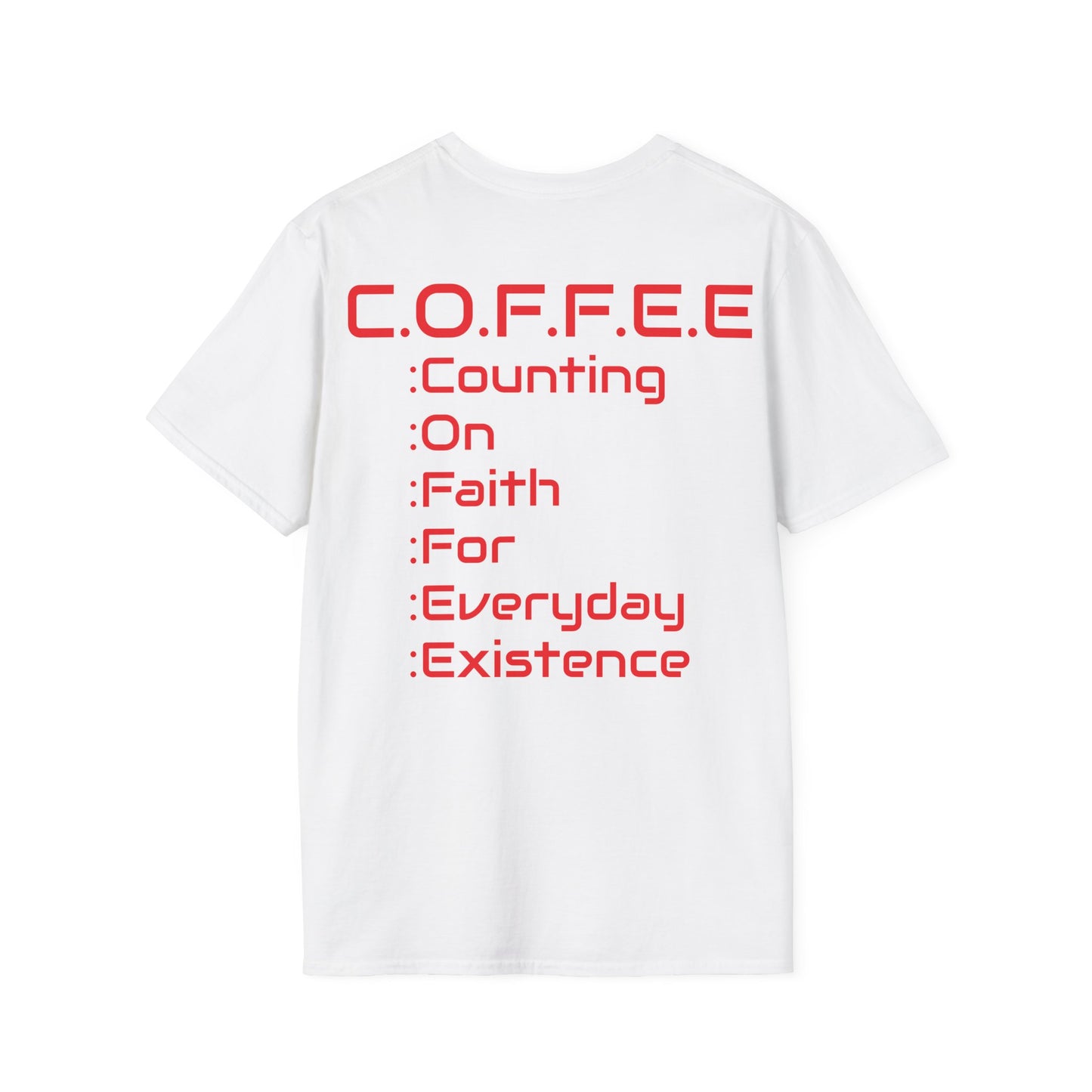 Adult Coffee Christian Red Words Only