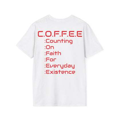 Adult Coffee Christian Red Words Only