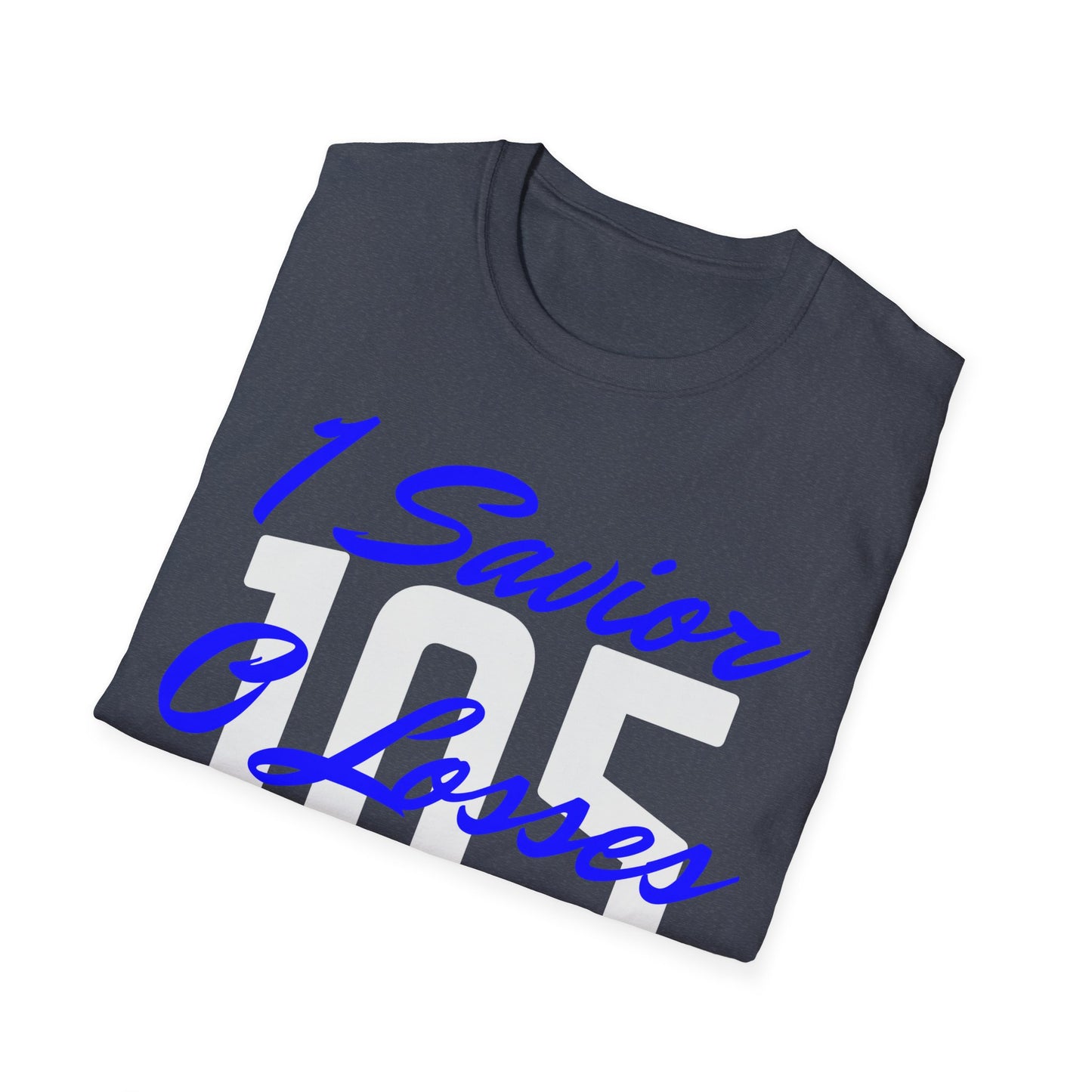 Adult 105 Christian Blue and White Letters