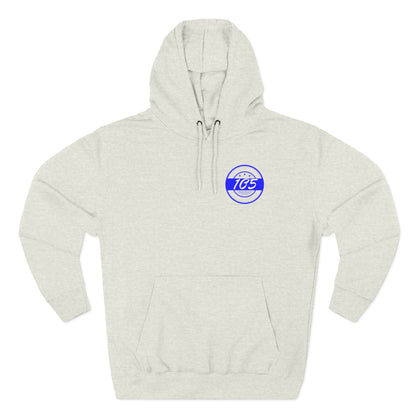 Adult 105 Christian Blue and White Letters Hoodie