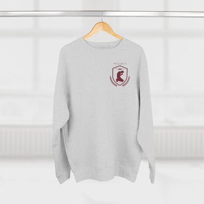 Heights Christian Marron Letters & Image Crewneck