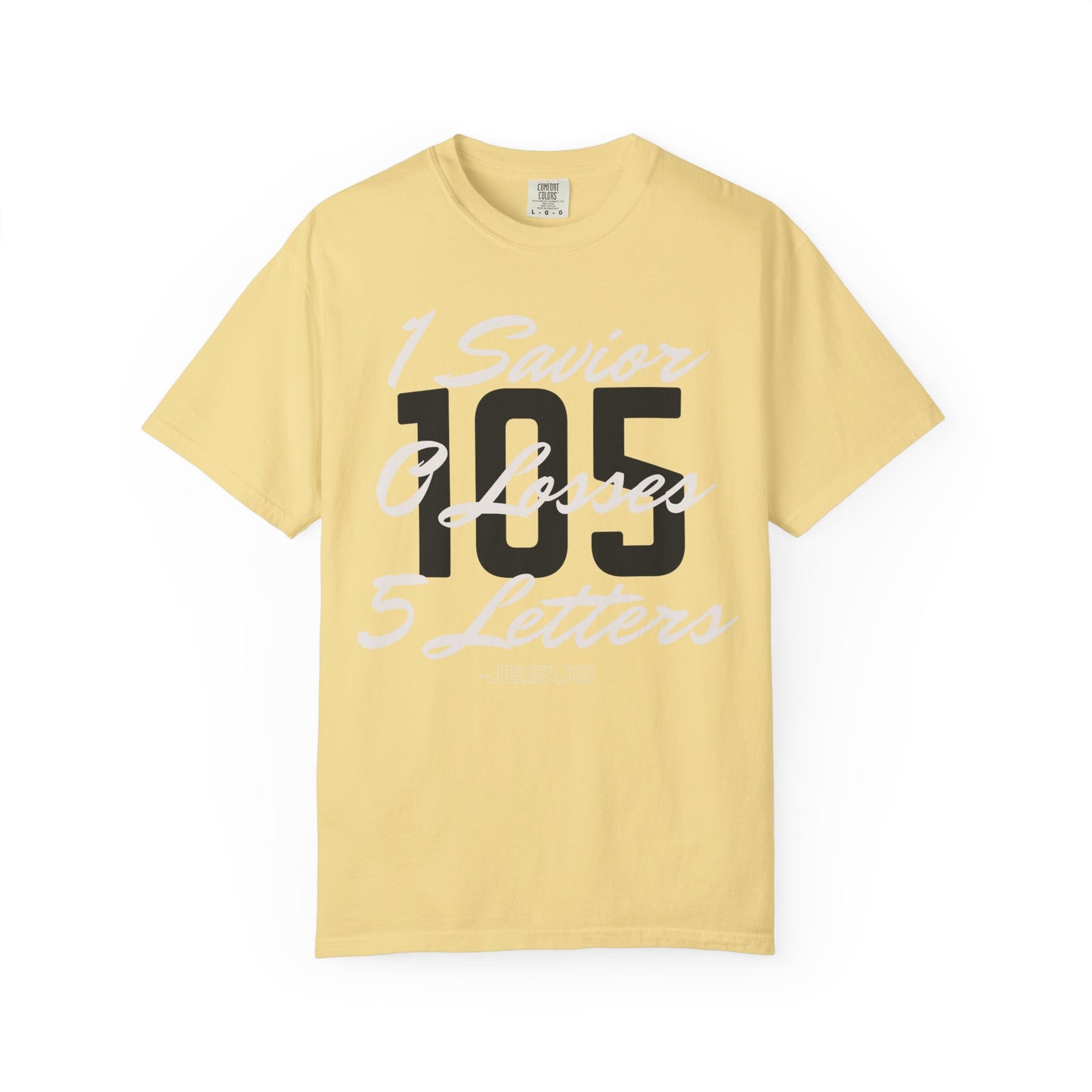 Adult 105 Christian White and Black Letters