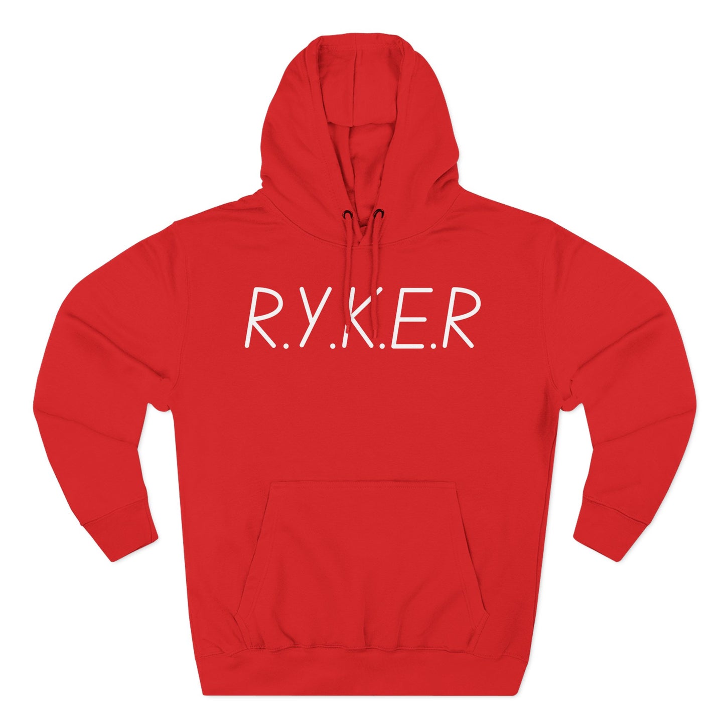 Adult RYKER Christian White Letters Pullover Hoodie