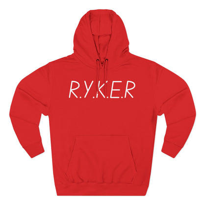 Adult RYKER Christian White Letters Pullover Hoodie
