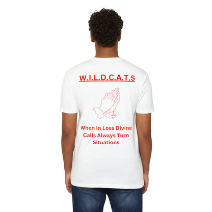 Wildcats Christian Red Letters & Picture